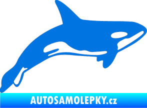 Samolepka Kosatka 001 pravá modrá oceán