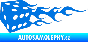 Samolepka Kostky 002 levá modrá oceán
