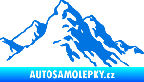 Samolepka Krajina hory 006 pravá modrá oceán
