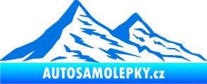 Samolepka Krajina hory 009 pravá modrá oceán