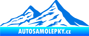 Samolepka Krajina hory 009 levá modrá oceán