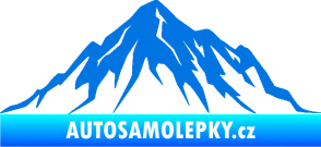 Samolepka Krajina hory 010 pravá modrá oceán