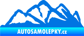 Samolepka Krajina hory 013 pravá modrá oceán