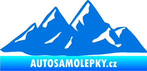 Samolepka Krajina hory 014 pravá modrá oceán