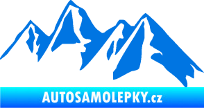 Samolepka Krajina hory 015 pravá modrá oceán