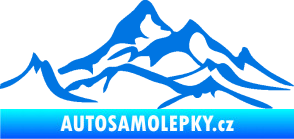 Samolepka Krajina hory 017 levá modrá oceán
