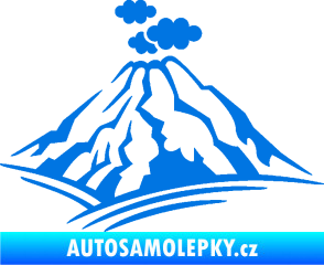 Samolepka Krajina hory 018 pravá modrá oceán
