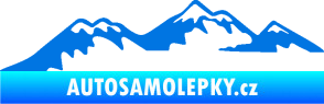 Samolepka Krajina hory 020 levá modrá oceán