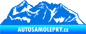 Samolepka Krajina hory 024 pravá modrá oceán