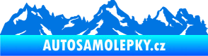 Samolepka Krajina hory 034 levá modrá oceán