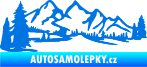 Samolepka Krajina hory 038 levá modrá oceán