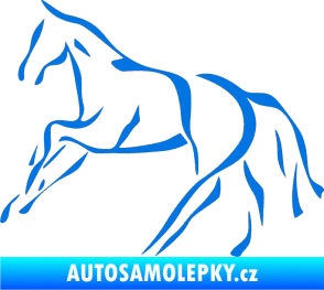 Samolepka Kůň 024 levá modrá oceán