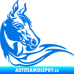 Samolepka Kůň 085 pravá modrá oceán