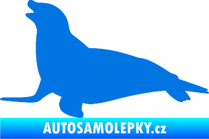 Samolepka Lachtan 002 levá modrá oceán