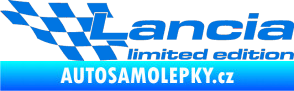 Samolepka Lancia limited edition levá modrá oceán