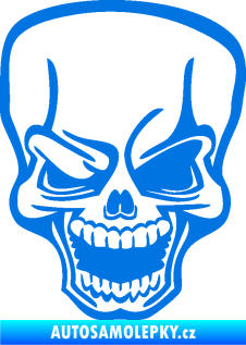 Samolepka Lebka 034 levá modrá oceán
