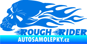 Samolepka Lebka 051 levá rough rider modrá oceán