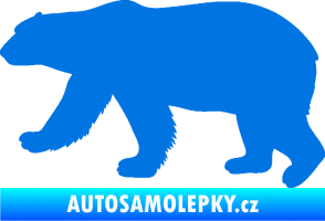 Samolepka Lední medvěd 002 levá modrá oceán