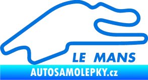 Samolepka Okruh Le Mans modrá oceán