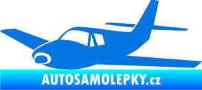 Samolepka Letadlo 001 levá modrá oceán