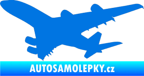 Samolepka Letadlo 002 levá modrá oceán