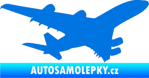 Samolepka Letadlo 002 pravá modrá oceán