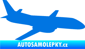 Samolepka Letadlo 004 pravá modrá oceán