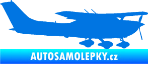 Samolepka Letadlo 021 pravá Cessna 182 modrá oceán