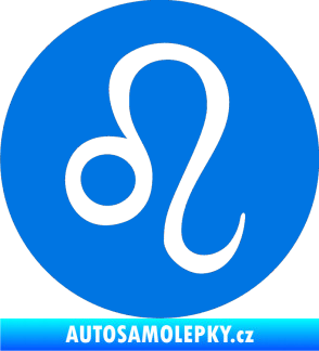 Samolepka Lev zvěrokruh 001 - horoskop modrá oceán