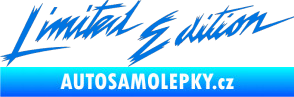 Samolepka Limited edition new 001 v řádce modrá oceán