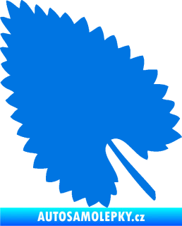 Samolepka List 001 levá modrá oceán