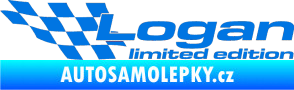 Samolepka Logan limited edition levá modrá oceán