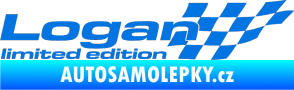 Samolepka Logan limited edition pravá modrá oceán