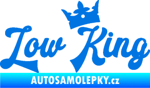 Samolepka Low King 001 nápis král modrá oceán