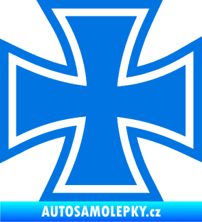 Samolepka Maltézský kříž 001 modrá oceán