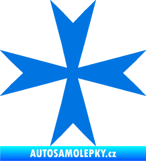 Samolepka Maltézský kříž 002 modrá oceán
