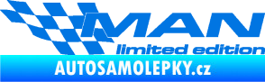 Samolepka MAN limited edition levá modrá oceán