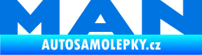 Samolepka MAN nápis modrá oceán