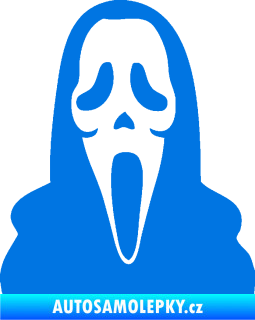 Samolepka Maska 001 scream modrá oceán