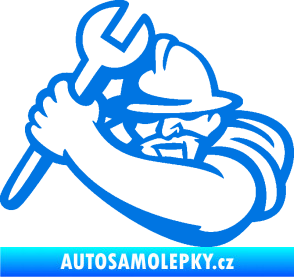 Samolepka Mechanik 001 levá modrá oceán