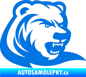 Samolepka Medvěd 001 pravá modrá oceán