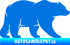 Samolepka Medvěd 002 pravá modrá oceán