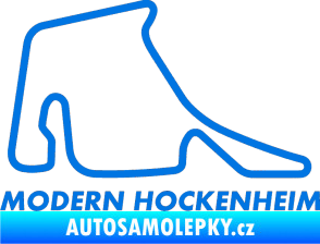Samolepka Okruh Modern Hockenheim modrá oceán