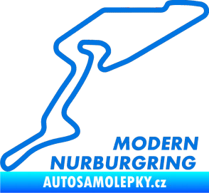 Samolepka Okruh Modern Nurburgring modrá oceán