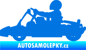 Samolepka Motokára 001 levá modrá oceán