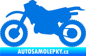 Samolepka Motorka 003 levá modrá oceán