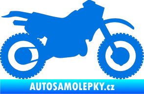 Samolepka Motorka 003 pravá modrá oceán