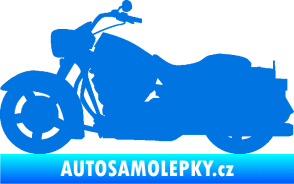 Samolepka Motorka 045 levá Harley Davidson modrá oceán