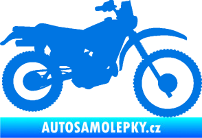Samolepka Motorka 046 pravá modrá oceán