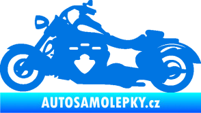 Samolepka Motorka 056 levá modrá oceán